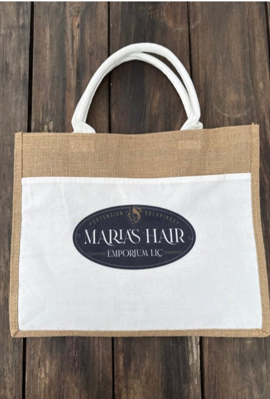 Reusable burlap bag (tan)